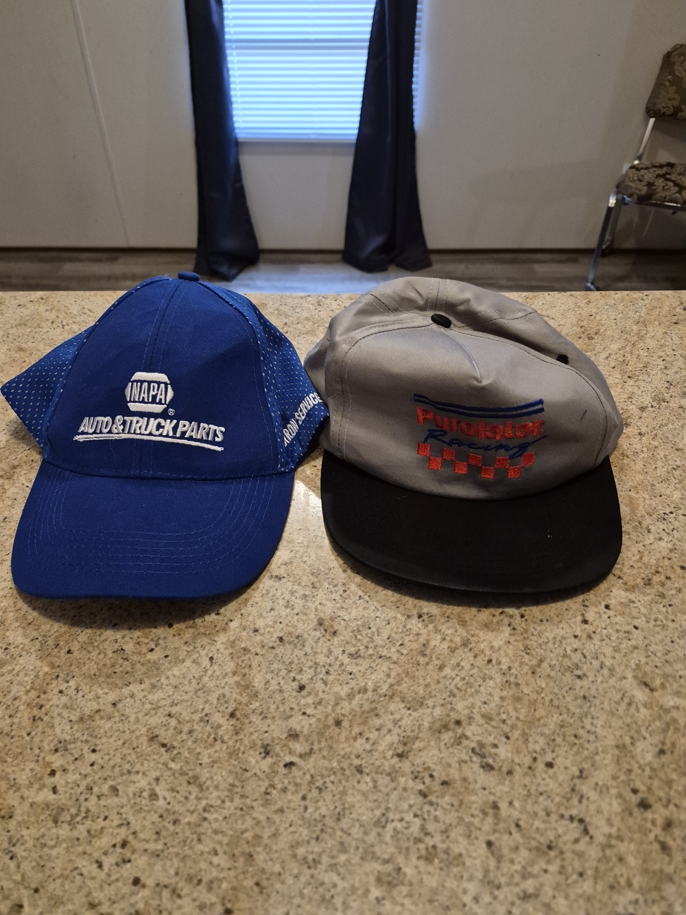 Napa Auto & Truck Parts/ Purlator Racing Snapback Hats Blue Mesh Back Cap